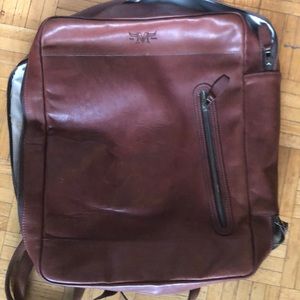 Genuine leather organizer bag
